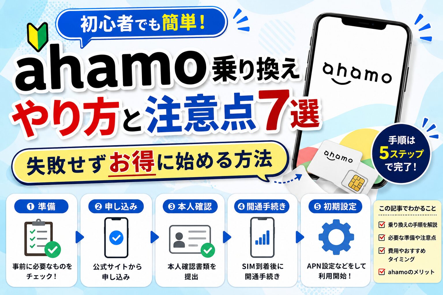 ahamo乗り換えのやり方